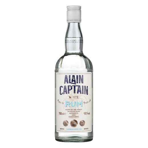阿兰船长白朗姆酒RUM莫吉托鸡尾酒调酒基酒 提拉米苏烘焙用酒原瓶进口洋酒 白朗姆酒 700mL 1瓶 40%vol
