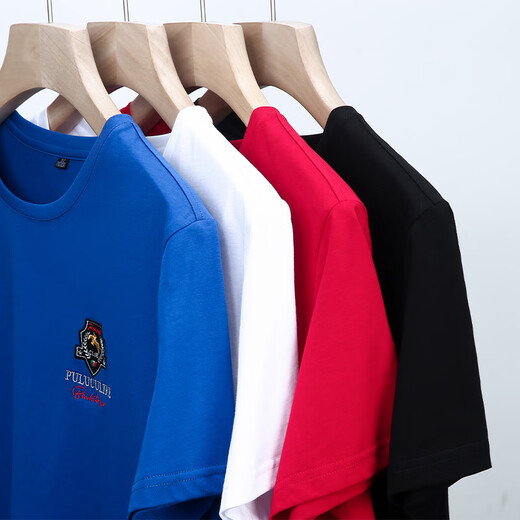 Soodu Shark T-shirt à manches courtes hommes Color de cou rond d'été