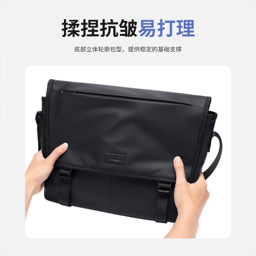 POLO单肩包男士休闲斜挎包横款iPad手机包大容量14英寸电脑包运动挎包