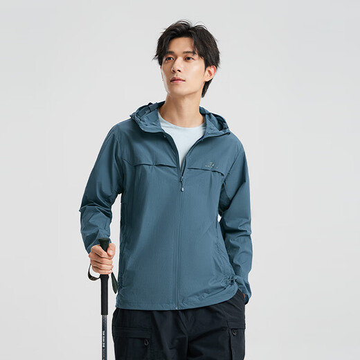 Pathfinder Suzaku sun protection clothing summer outdoor fishing sun protection clothing men's breathable hooded UV-proof and rain-proof thin coat Suzaku red L