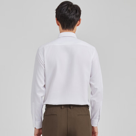Sundance [con Laiser/Tres defensas] 2025 Spring New Style Style de mediana edad y joven camisa de manga larga formal hombres blancos 40