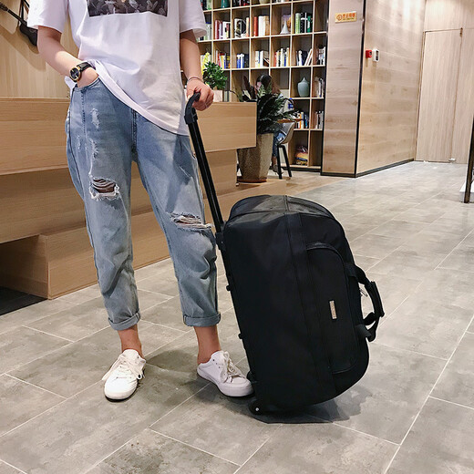 维希尔拉杆包旅行包女手提包旅游包男登机箱大容量手拖包行李包袋 红色 大号