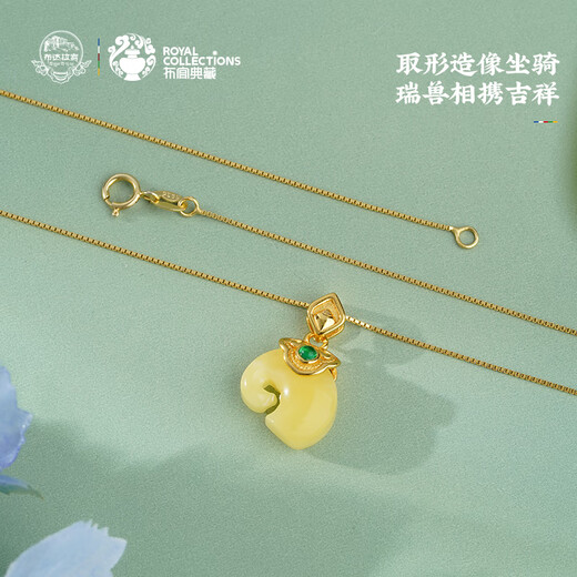 Potala Palace beeswax auspicious elephant pendant for women, 925 silver necklace, fashionable clavicle chain, original design, birthday gift for girlfriend