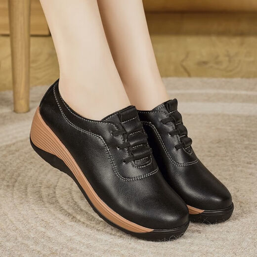 Belle Treppe Damenschuhe im Herbst Neue, vielseitige, dick gelöste Gelegenheitssportschuhe für atmungsaktive und komfortable, weiche Sohle, nicht gleitsame kleine weiße Schuhe RF-6221 Beige 37