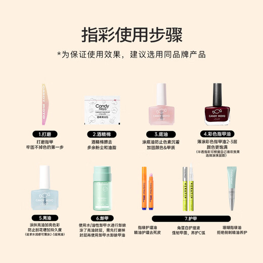 CandyMoyo non-toxic healthy water-based nail polish no-bake quick-drying manicure maintenance can not tear feet Sakura Konjac