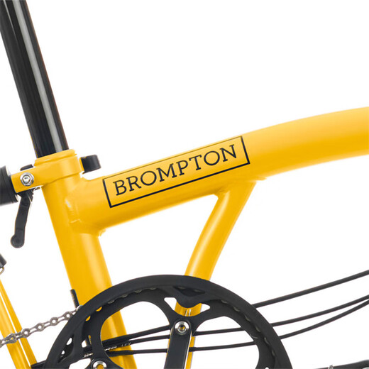 BROMPTON Xiaobu Bicycle C Line 25 new ultra-light and portable 6-speed commuting leisure variable speed folding bicycle men's and women's bicycle Bumblebee Yellow 16 inches low handlebar