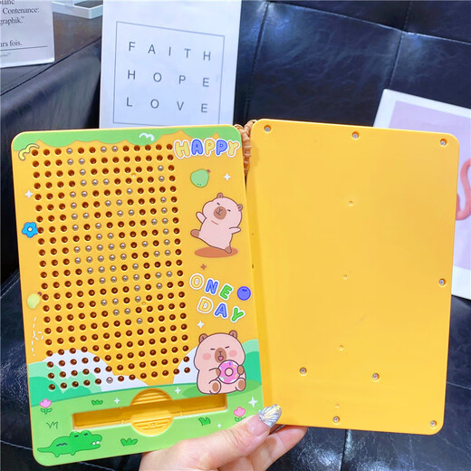 IGNB Kapibala Magnetic Drawing Board Toys Kindermagnet -Labyrinth Perlen und Trainingstrainingsball auf Fokus -Training [Kätzchen] Magnetic Drawing Board Labyrinth