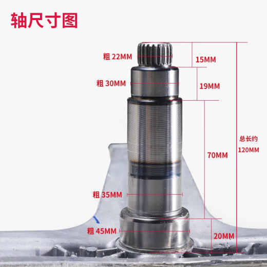 初构想（CHUGOUXIANG）适用海尔滚筒洗衣机XQG100-BDX14756GU1HBDX14756GU1三脚架轴承 1号 原装983A三脚架送扳手螺丝