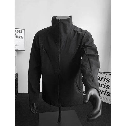 ZHUYIFAN Gray Mesh Spliced Sun Protection Clothing Men's Summer Slim Stand-Collar Jacket American Outdoor Sports Breathable Cycling Jersey Light Gray Upgraded M 100-115Jin Jin is equal to 0.5 kg