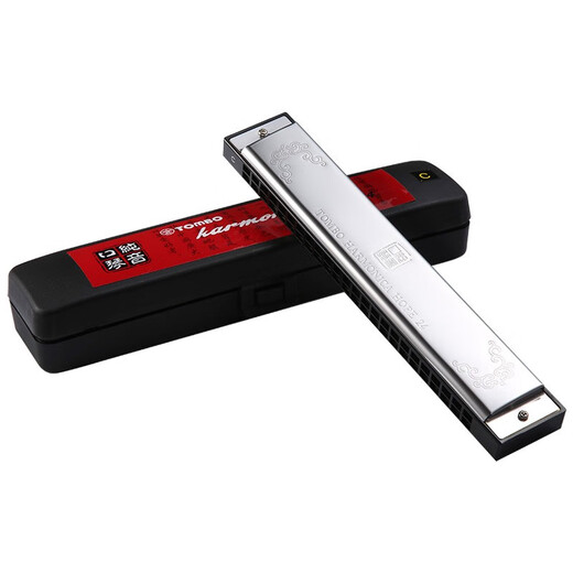 Tombo Japan Tombo 6624p Pure Harmonic Mundharmonica 24-Loch Polyphonic Mundononica für Anfänger #D EB Full Set