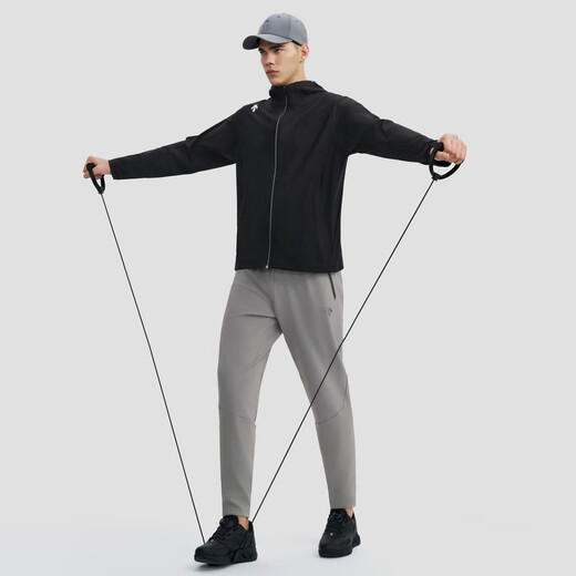 DESCENTE迪桑特TRAINING系列综训防晒男士外套针织运动上衣 BK-Tap Shoe XL (180/100A)