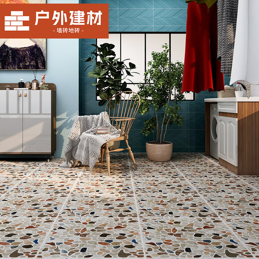
600x600 Outdoor villa courtyard pebbles tiles yard garden non-slip floor tiles balcony terrace antique tiles 6S677 600x600