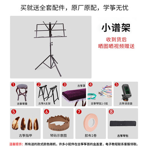 音域（RANGE）初学者入门演奏考试级古筝民族弹拨乐器+琴凳全套配件