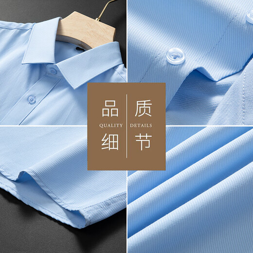 Holzspecker (Tucano) Shirt Herren Sommer kurzärmeliges Hemd Business Formale tragen