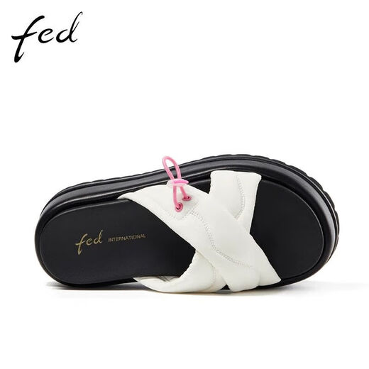 FED one-slip thick-soled sandals for summer new women's shoes simple non-slip sponge cake-soled sandals R0512-YA693
