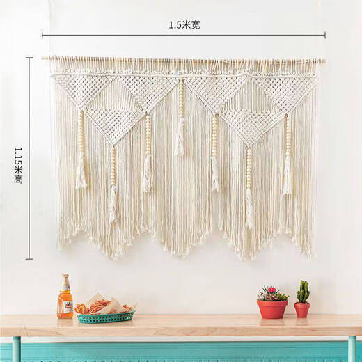 Yonghuan Schlafzimmer Bettteklee Handgewebesofa Hintergrund Große Wand Hanging Dekoration Hochzeitsanordnung 1098% Standard