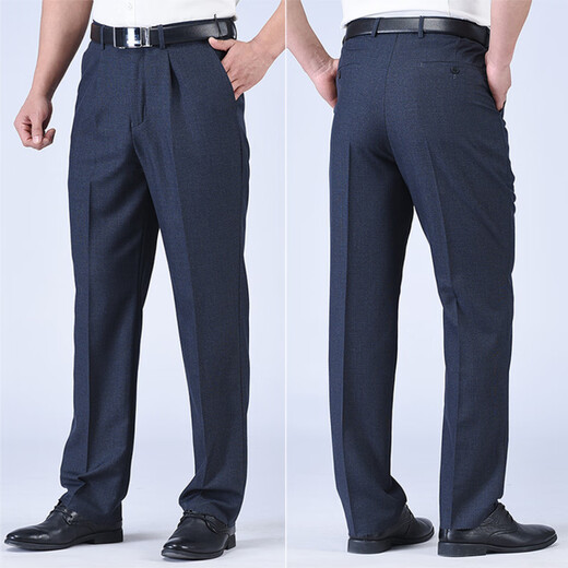 Sieben Wölfe Frühlings- und Sommer-Dünnstil-Vater mittleren Altershose mittlerer Alters hoher Taille Lose tiefe Hocker mittlere Hose mittlerer Alters Doppelpaare dicker 9902 Mikro-Stretch-Dünnstil 28 (2,16 Fuß Taille)
