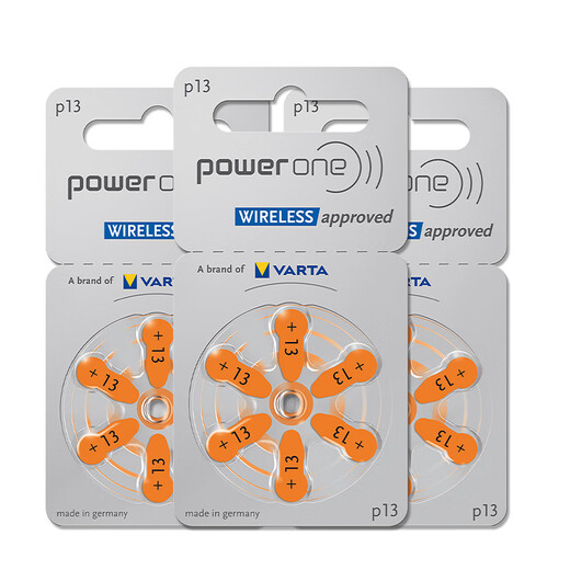 唯听powerone助听器专用电池配件P13锌空气P10纽扣电子P312原装P675 P10【5板30颗】