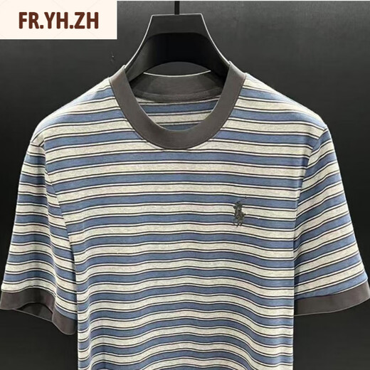 P.YH.ZHLOMY Victor Estación Europea Top Luxury Summer Nueva camiseta NZN1396 Stripe L [110-130]