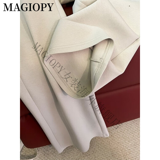 MAGIOPY国际奢侈高档品牌2025春季新款户外休闲运动套装修身收腰外套上衣 灰色两件套 S(100斤以内)