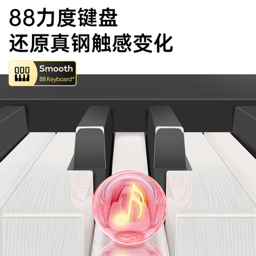 贝多辰（Beethostar）可折叠电子琴61键力度电子钢琴便携式电钢琴初学专业替代手卷钢琴 【折叠款】61键力度键蓝牙版 官方标配