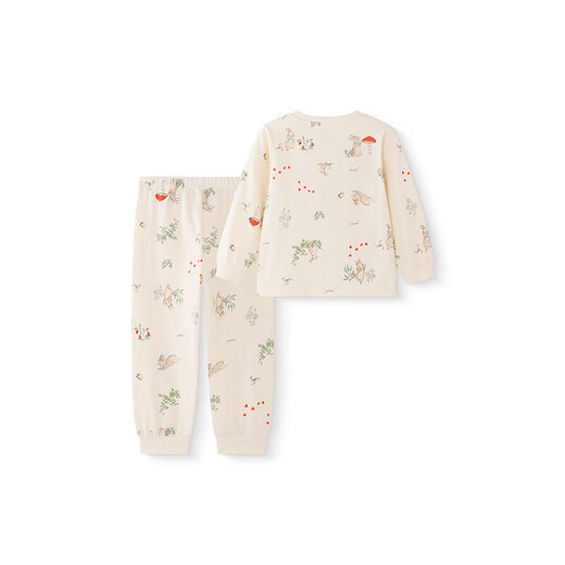 YEEHOO children's home clothes set autumn medium and large children's pure cotton antibacterial pajamas for boys and girls autumn clothes