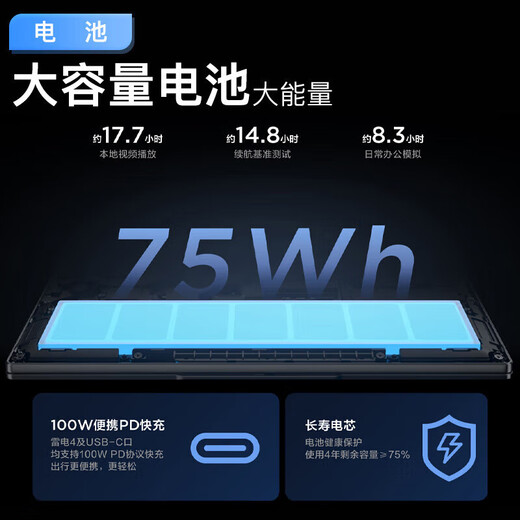 Lenovo Xiaoxin 14/Xiaoxin Pro14 2025 subsidy optional High-performance ultra-thin laptop Student game design office notebook Standard voltage Core 13th generation i7 16G 1TB Xiaoxin Pro14 national subsidy IPS high-definition full screen DC dimming Eye protection and no flicker