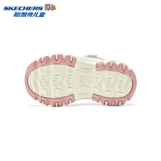 Skechers Children's Spring and Autumn Baby Retro Dad Shoes Fashion Trend Girls Light Sports Shoes 319028N Pink/Yellow/PKYL 25