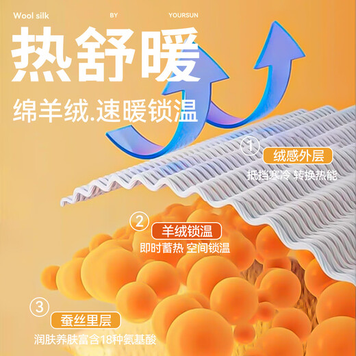 Yiershuang contains cashmere and silk men's thermal pants men's autumn and winter warm men's autumn trousers slim men's warm trousers trousers