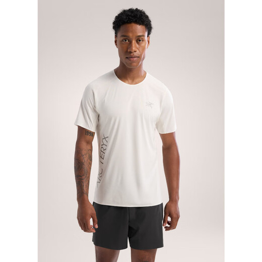 Archaeoptera Bird (ARC'TERYX) Men's NorvanDownwordLogo moisture absorption short-sleeved T-shirt X97207735 Official authentic Jumping Orange Verve X9720 S