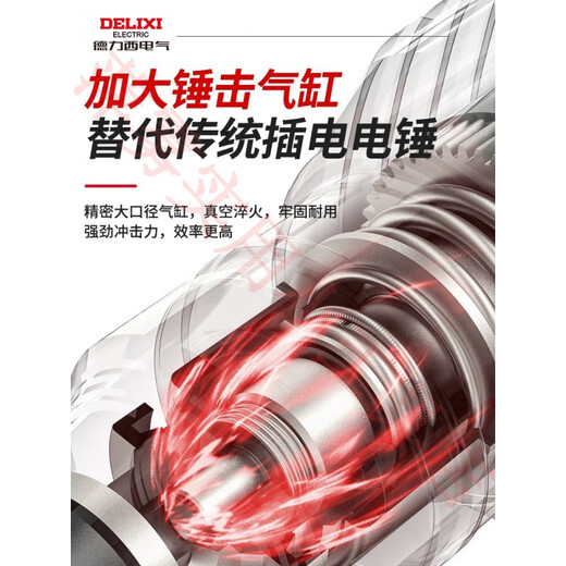 德力西（DELIXI）无刷充电式电锤电镐三用大功率混凝土锂电无线工业冲击电钻 【到手价1048】无刷电锤+无刷角A
