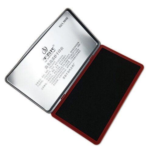 Qianbian Plateforme d'impression à sec rapide encre boue rouge plus grand presse Palme d'empreinte d'empreinte digitale collectionner la boue rapide à encre sèche