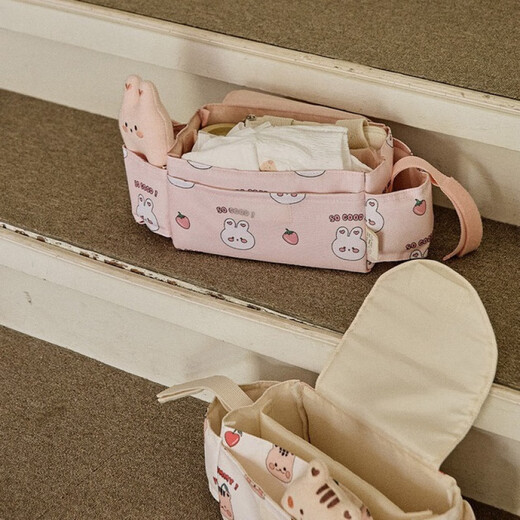 Disney Korea Ins Neue Kinderwagen Bag Cartoon Windel Wasserbecher Baby Mama Tasche Reisen Aufbewahrung Kirsch Eichhörnchen Trolley Bag 36*15*12 cm