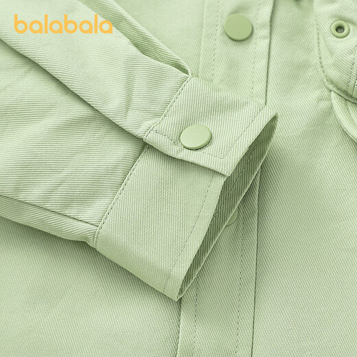 Balabala designer SICO mall same style boys long-sleeved shirt 2025 spring new shirt jacket pink green 40339 90