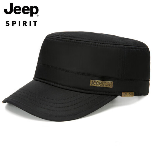 Jeep (JEEP) hat men's winter velvet thickened warm flat cap outdoor peaked hat winter hat middle-aged and elderly dad hat
