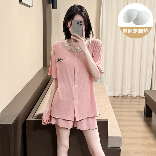 Xiangyaxin avec poitrine de poitrine de couleur coton à manches courtes à manches courtes pour les femmes en été 2025 Nouveaux vêtements dorés et extérieurs
