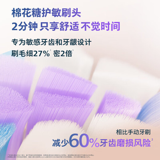 新安怡飞利浦PHILIPS电动牙刷HX3792/HX3892 钻石7系情侣款变频护龈软毛 HX3892蓝色盒装