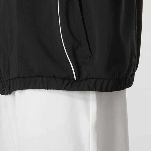 adidas Sportanzug Herren Sportwear Fashion Drei-Streifen gewebte Kapuzenjacke Jacke Casual Hosen Hosen ein Stück gewebte Jacke/Tasche mit Reißverschluss S