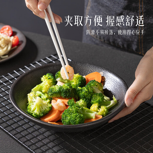 Newair ceramic chopsticks are household high-end antibacterial, anti-mold, anti-fall and anti-slip 5 pairs 2025 new style food contact grade special