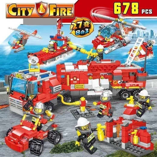 LEGO -kompatible Lego Ninja -Bausteine Jungen versammelten Kinderspielzeug Flugzeugträger Krafttankwagen Geschenk Mammoth Angriffskraft [719 Stücke + 6 Figuren]