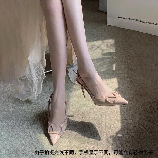 Feiyao 6cm nackt hochheelierte Sandalen für Frauen. Sommerhochzeitsschuhe sind nicht leicht zu müde mit Röcken. High-End- und elegante 38 mit hohem Hubheeled Sandalen nackte 6 cm