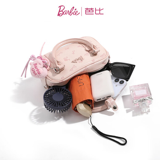 Barbie Bag One Shoulder Women's Bag Fashion Handheld 2025 New Boston Bag Crossbody Bag Birthday Gift Chinese Valentine's Day