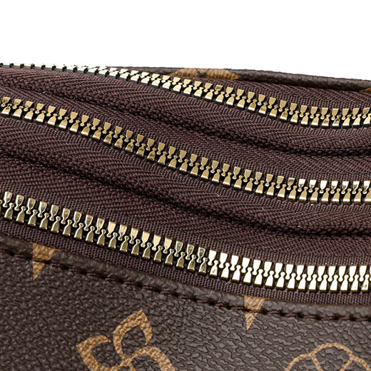 Soft leather women's bag 2025 hot style high-end fashion mom style middle-aged crossbody bag niche versatile commuting shoulder bag Khaki AY1811