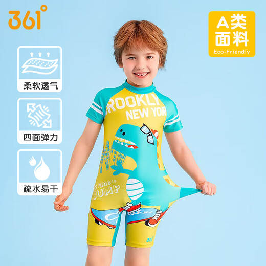 361 Kinder Badeanzug Boy Sommer Einteiliger Flachkarikon süßer Badeanzug kleiner und mittlerer Kinderbaby Hot Spring Badeanzug
