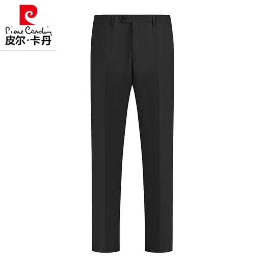 皮尔卡丹（pierre cardin）高端桑蚕丝西裤男夏季薄款男士直筒西装裤中老年休闲裤男爸爸长裤 黑色9902【夏季】 薄款 29 =2尺2腰围=73厘米