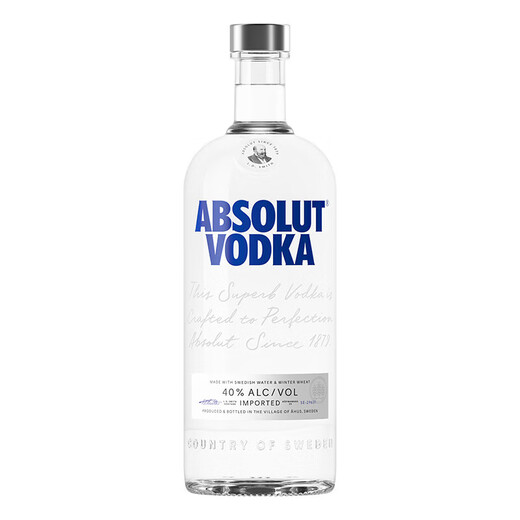 Absolut Vodka (Absolut Vodka) foreign wine 40 degrees Swedish original imported cocktail cocktail base Long Island ice tea original flavor 1000mL 1 bottle