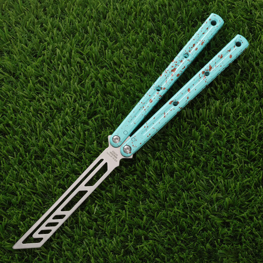 Borderless Siren v4 high-quality ceramic coating double non-blade novice static model toy decompression toy splash ink white handle white blade square head