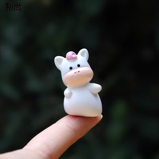 
Creative tilted head zodiac DIY decoration accessories mini desktop small ornaments children toy model gifts 12 cute zodiac signs set