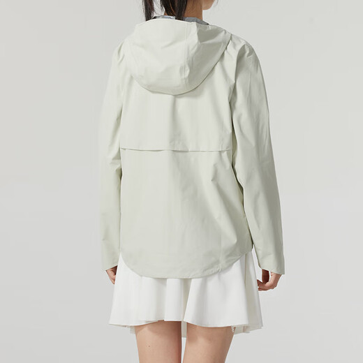 安德玛（Under Armour）UASTORMPROOF纯色连帽拉链设计长袖夹克外套女款绿色 绿色 S