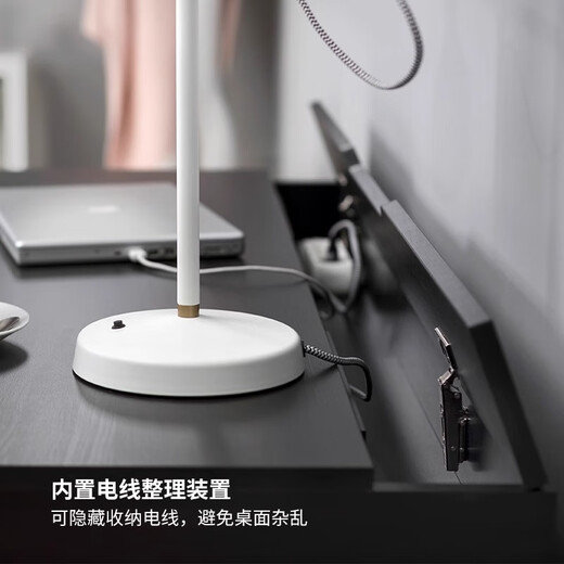 IKEA ALEX Children's Desk Light Luxury Modern Computer Desk Study Furniture Work Desk Blue Black Desk 132x58x76cm